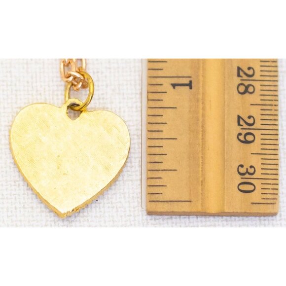 Vintage Heart Initial "S" Pendant Necklace 20 Inch - AB1 - Picture 3 of 3